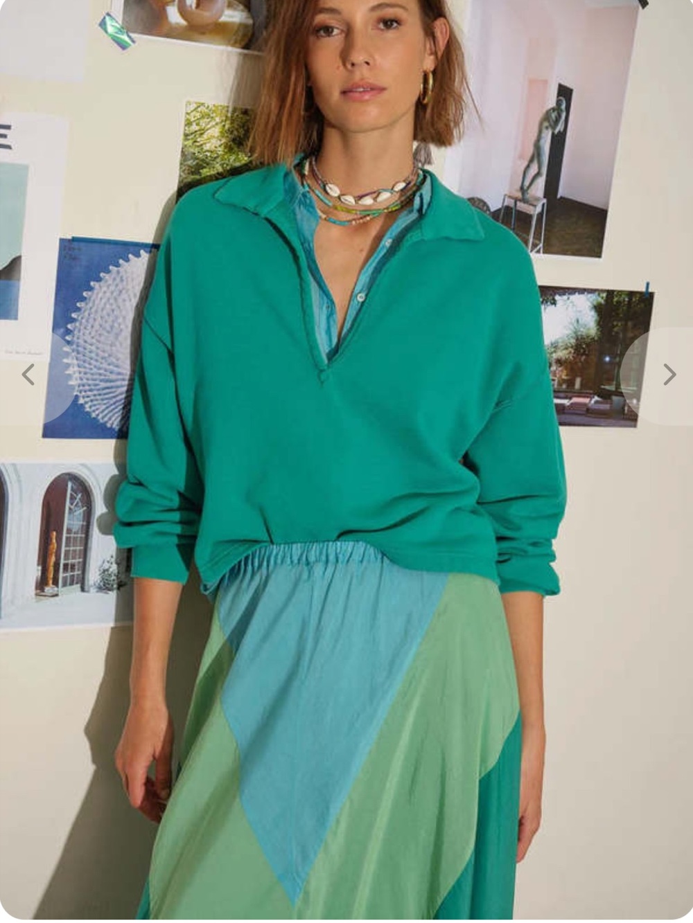 XiRENA Beryl Holt Teal & Mint Sweater 🌊